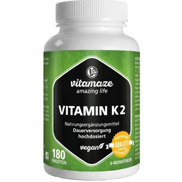 Vitamin K2 200µg transport vitamin for bones and arteries.