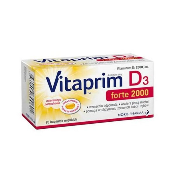 VITAPRIM D3 Forte 2000 is a drug intended for adults, including women planning pregnancy, pregnant and lactating women, as well as people over 60 years of age, to supplement their diet with vitamin D.