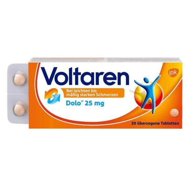 Voltaren Dolo for the symptomatic treatment of mild to moderate pain.