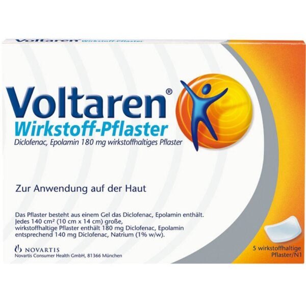 Voltaren Wirkstoff Pflaster have an analgesic and anti-inflammatory effect.