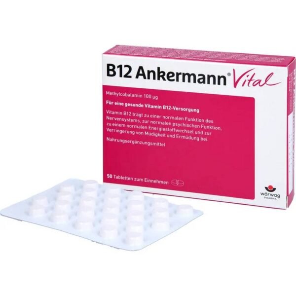 Ankermann® Vital replenishes vitamin B12 deficiency and thus supports the performance of body and mind.