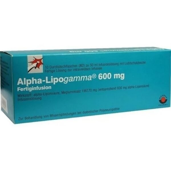 Active ingredient: alpha lipoic acid, meglumin salt 1167.70 mg (corresponding to 600 mg alpha-lipoic acid)