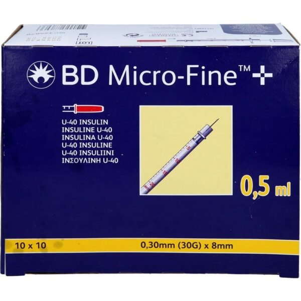 BD Micro Fine + U-40 Ins. Spray 8 mm