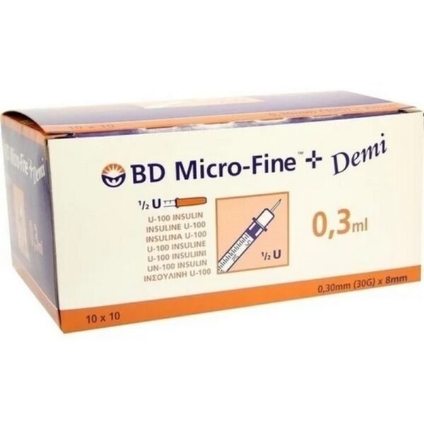 BD Micro-Finetm+Demi Insulin syring