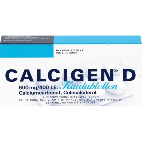 Calcigen ® D 600 mg / 400i.E. Breath tablets