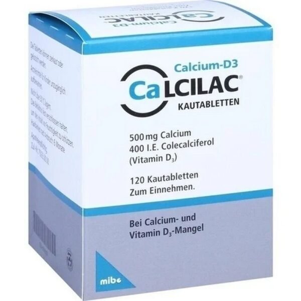 Calcilac&Reg chewing tablets 500 mg/400 I.E.