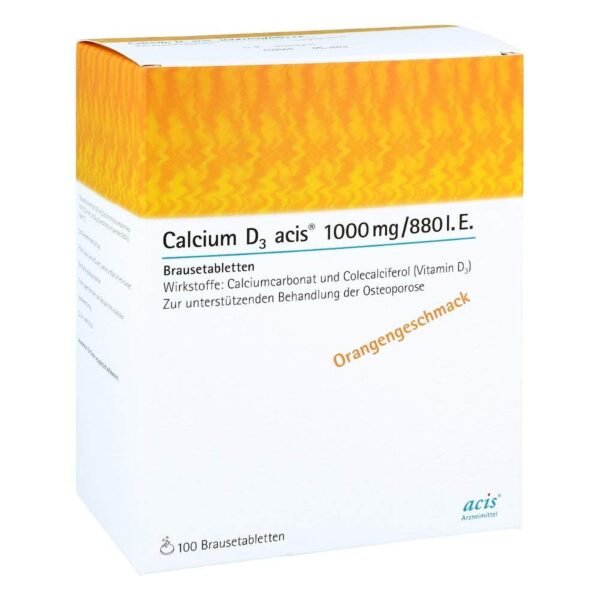 Calcium vitamin D3 Acis® 1000 mg/880 I.E. Breamer tablets
