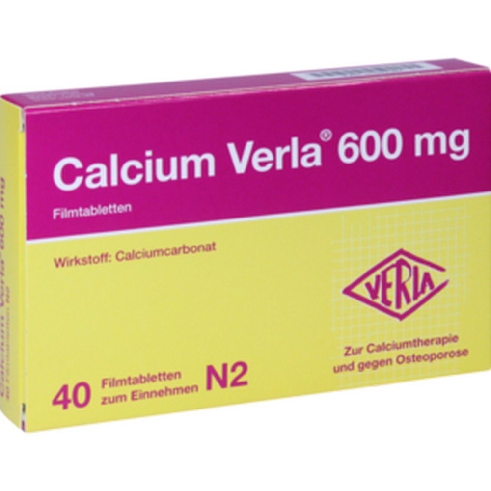 calcium verla 600 mg film coated tablets 40 pcs Calcium Verla® 600 mg