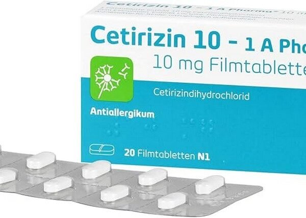 Cetirizin 10 - 1 A Pharma®, 10 mg film -coated tablets