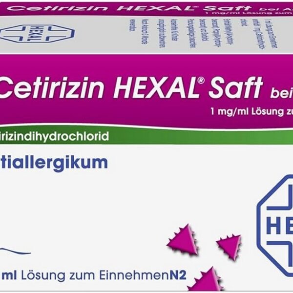 Cetirizin hexal® juice for allergies, 1 mg/ml solution to take: