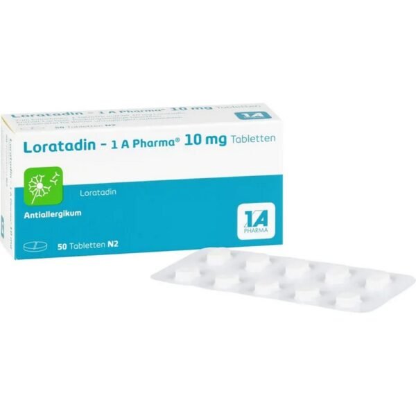 Loratadin - 1 A Pharma ® , 10 mg tablets