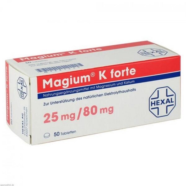 Dietary supplements with magnesium and potassium.