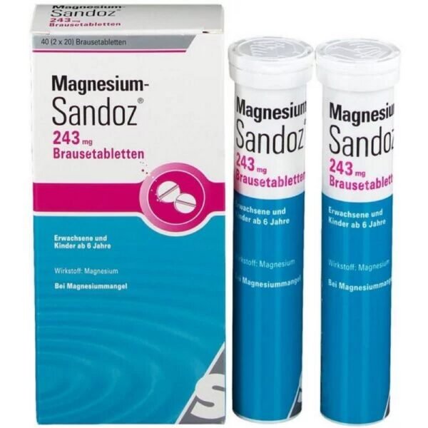Magnesium-Sandoz&Reg 243 mg effervescent tablets