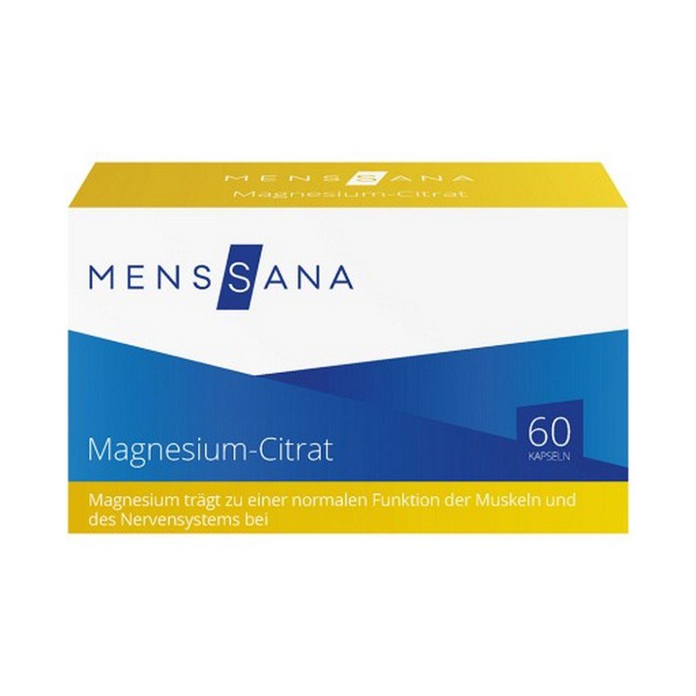 magnesiumcitrat menssana capsules 60 pcs Cápsulas de citrato de omega para hombre y mujer, complementos dietéticos