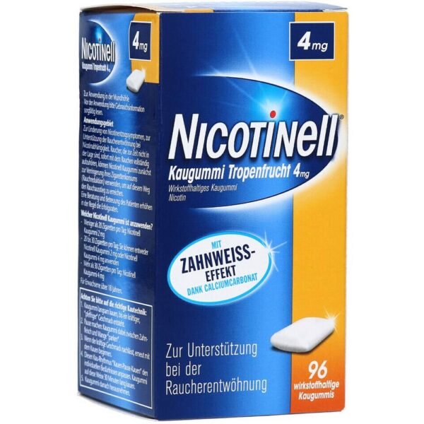 Nicotinell Trockenfrucht is used to relieve nicotine addiction and support smoking cessation.
