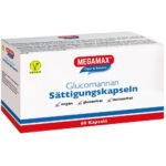 MEGAMAX glucomannan dietary supplement for weight loss, soluble fiber to support digestion.