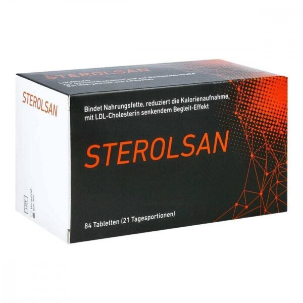 Sterolsan reduces the absorption of lipids by physical binding and thus may lead to a reduction in calorie intake.