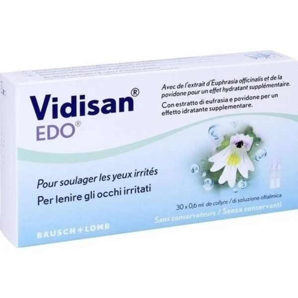 To relieve irritated eyes