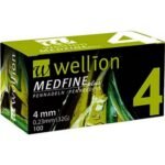 Wellion medfine plus pen needles 4 mm (pack size: 100 pc)