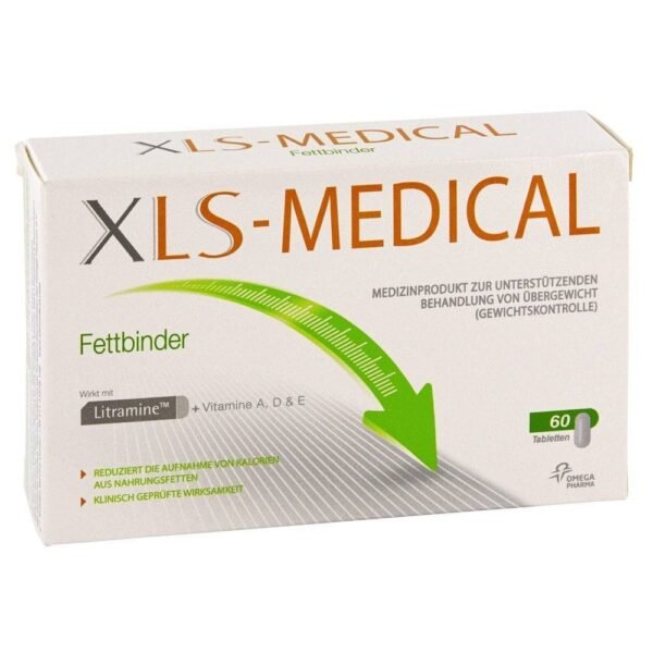 XLS Medical Fat Binder reduces calorie intake from dietary fat.