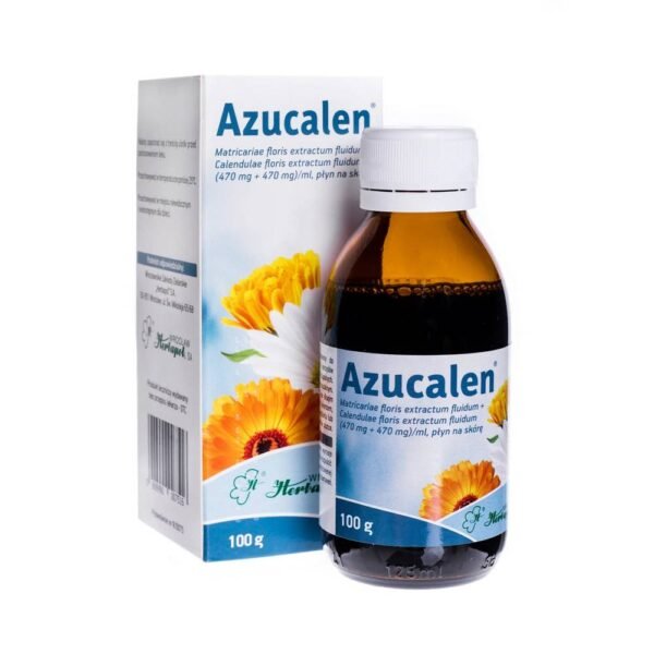 Azucalen is intended for washing the area around the external female genitalia (vulva) for mild inflammation.