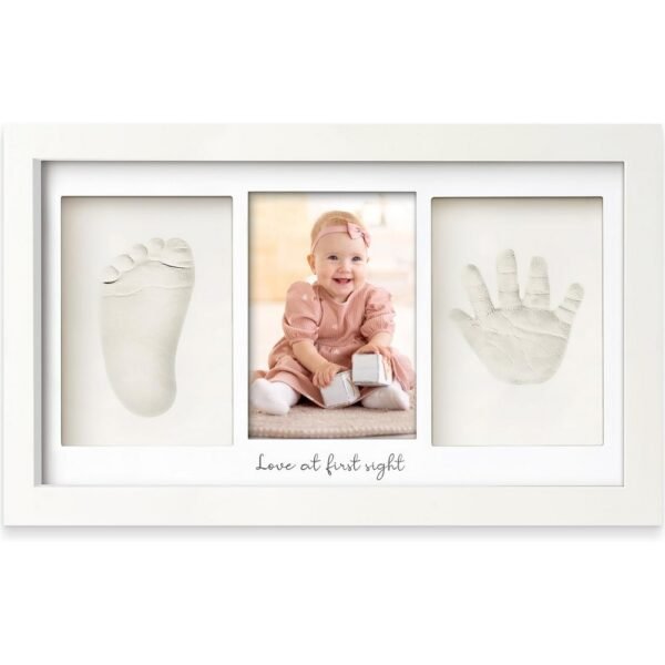 Baby Handprint and Footprint Maker Set, Plaster Casts, for Newborns – a kit designed to create plaster cast imprints of a newborn's hands and feet. Ideal for preserving precious memories, it is safe for babies and easy to use. Perfect for keepsakes and gifts.
