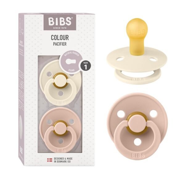 Bibs Dummies, 2-Pack offers colorful, stylish pacifiers designed to mimic the natural shape of a mother's breast, promoting comfort for babies. Made from non-toxic, BPA-free materials, these dummies feature a lightweight design that is gentle on delicate skin.