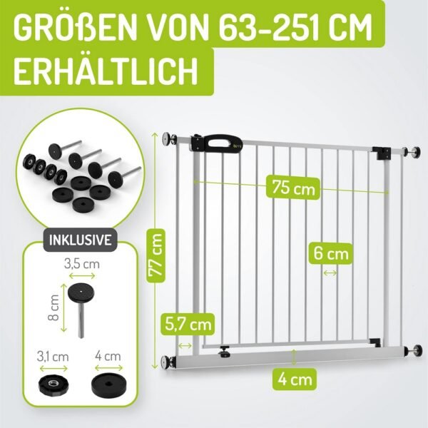 Bomi® Merle Child Safety Clamp Gate for secure protection in any doorway.