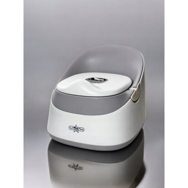 This premium tourist potty is perfect for on-the-go use, featuring a removable insert for easy cleaning. Its compact design and comfortable seating make it ideal for travel, ensuring convenience for parents and comfort for children. Country of origin: