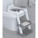 Built-in Stairs: Provides safe access for children to reach the toilet.