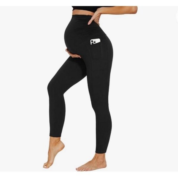 Comfortable Fit: Designed with a stretchy waistband to support growing bellies.