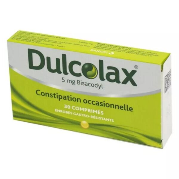 It contains, as active substance, bisacodyl (5 mg per tablet).
