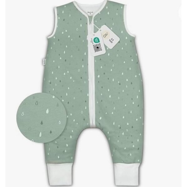 Foot Openings: Allows for mobility while keeping baby warm.