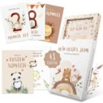 Creative Design: Beautifully illustrated cards to mark key milestones.