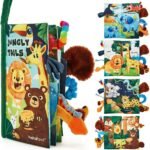 hahaland Baby Book Baby Fabric Book Toy 0 Months 3D provides sensory stimulation with colorful fabric pages that engage your baby's curiosity and promote early learning.