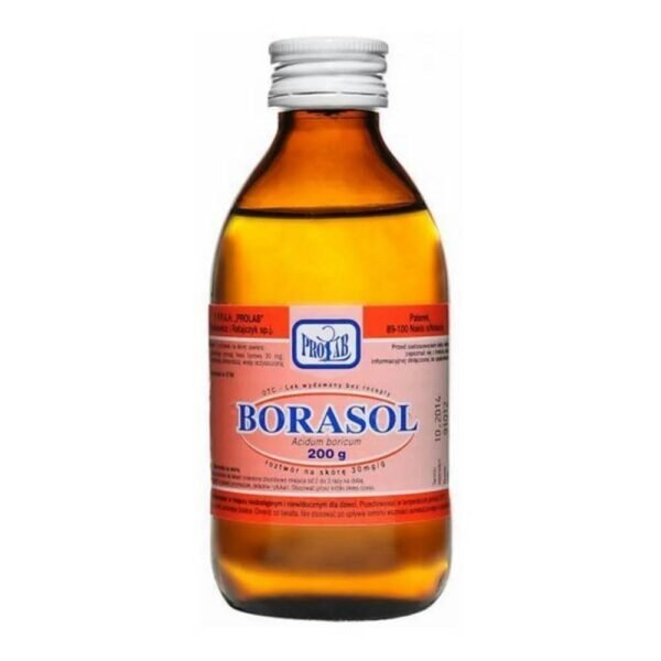 Borasol For disinfection of skin inflammations, eczema, burns, bruises, inflammatory swelling of soft tissues.