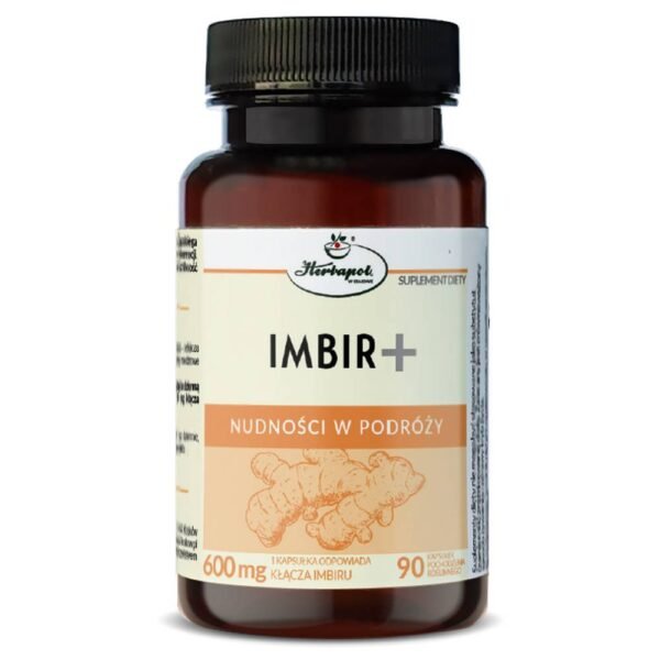 Ginger+ Herbapol is a dietary supplement containing high quality ginger rhizome extract enclosed in herbal capsules.