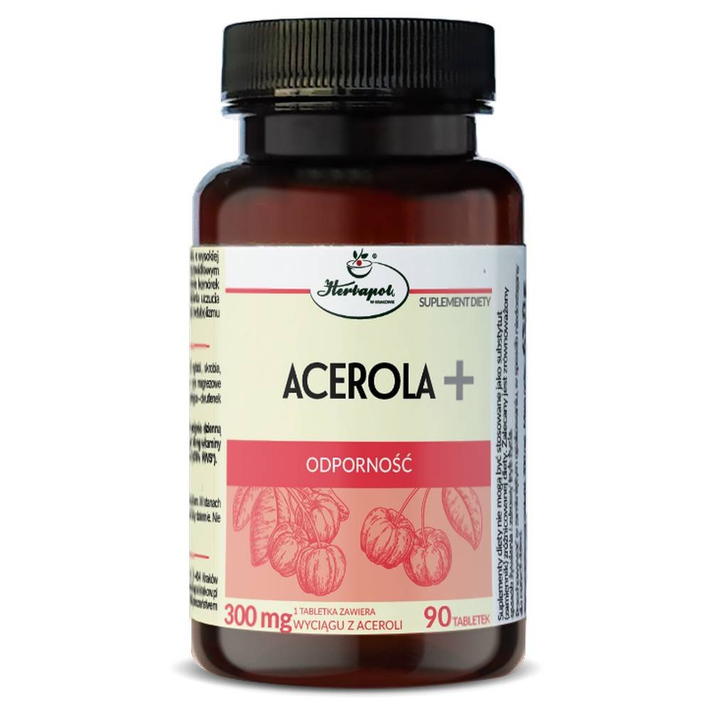herbapol krakow acerola 90 tabl La acerola es una excelente fuente de vitamina C.