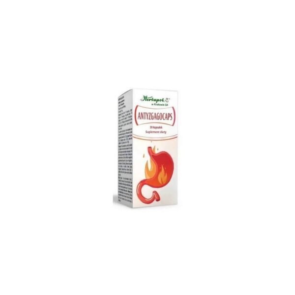 Antyzgagocaps helps with indigestion, getting rid of flatulence, correct pH level in the stomach.