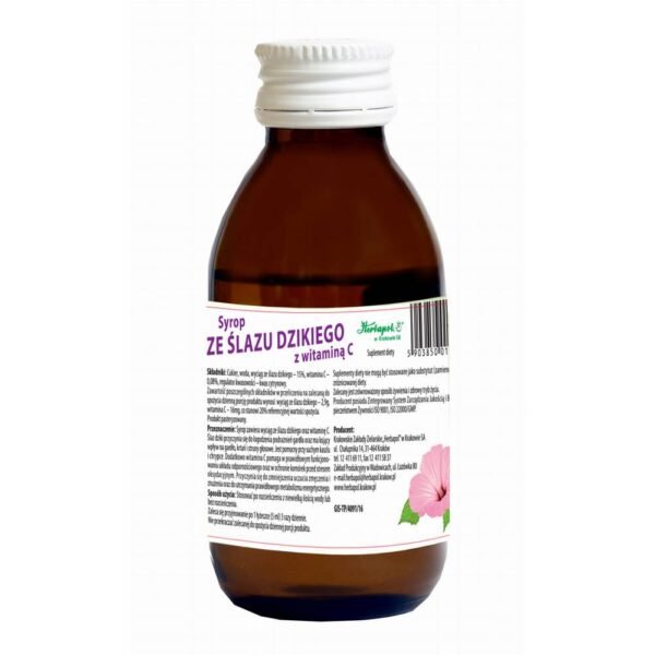 Wild mallow syrup with vitamin C helps relieve throat irritation and has a soothing effect on the throat, larynx and vocal cords.