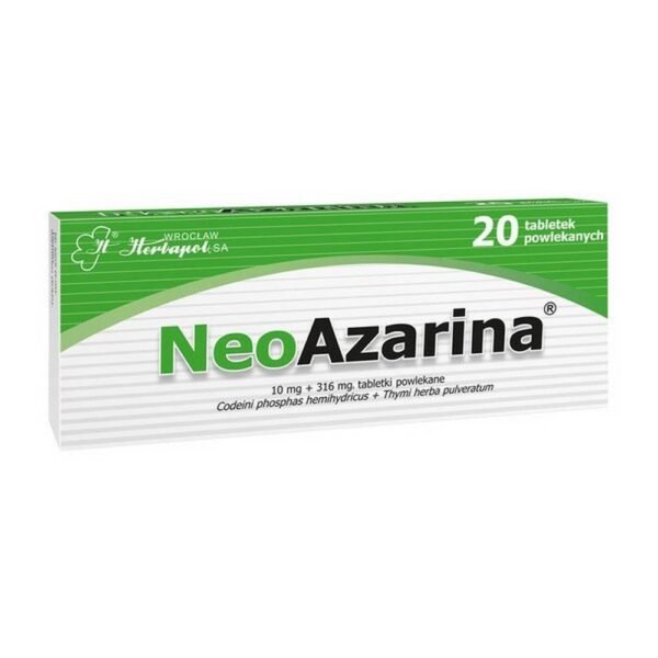 NeoAzarina is recommended for use in severe attacks of dry cough, especially those that occur at night.