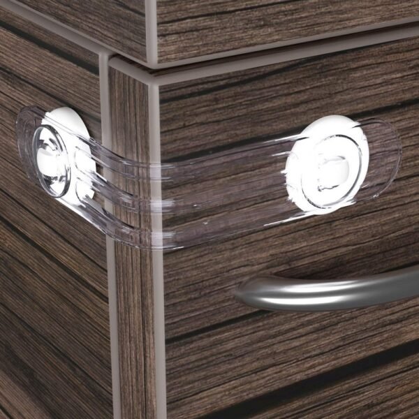 Hoffenbach Drawer Lock Transparent for safeguarding your little ones from drawer hazards.