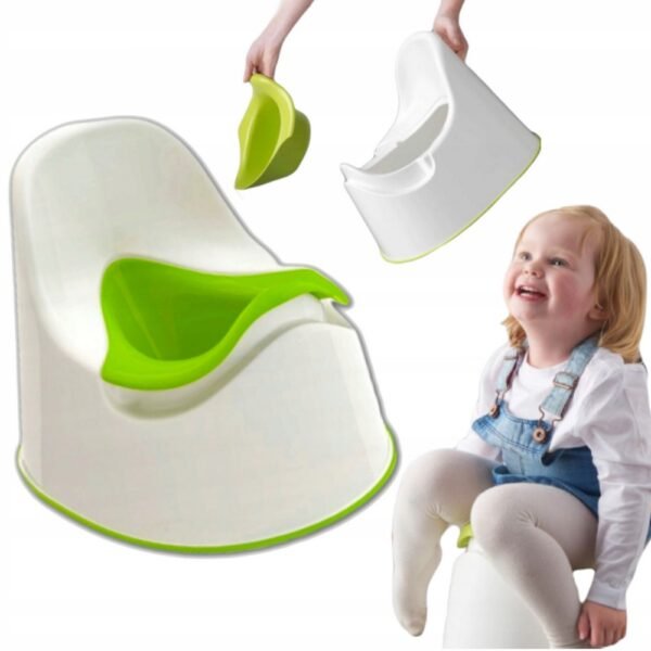 This potty is designed with an anti-slip base and removable insert for easy cleaning. Its ergonomic shape ensures comfort and stability, helping with a smooth potty-training experience.
