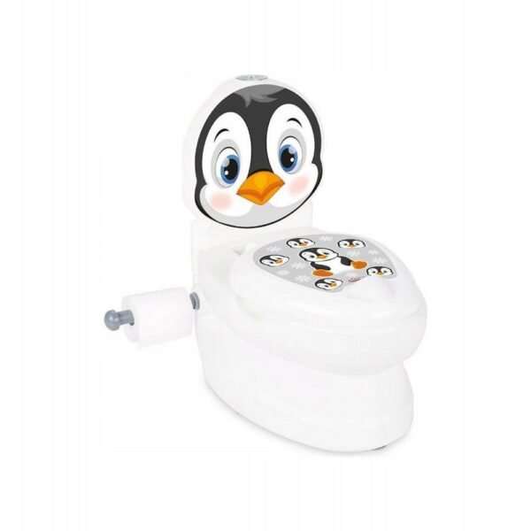 Designed to make potty training engaging, this penguin-shaped potty includes interactive elements like sounds or lights. It’s made with child-safe materials and has a stable base and removable insert for easy cleaning.