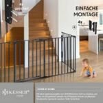 KESSER® Fireplace Safety Gate with Door for protecting your little ones from fire hazards.