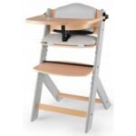 KINDERKRAFT ENOCK Wooden Feeding Chair is a versatile, adjustable chair made from durable wood, designed to grow with children from 6 months up to 10 years. It includes a removable, soft insert and adjustable footrest, offering comfort and support for babies and toddlers. Its modern, minimalist style complements various home interiors, and the chair transitions easily from a high chair to a standard chair as the child grows.