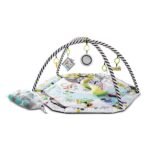 This multifunctional play mat features engaging textures and colorful designs to stimulate sensory exploration for infants.