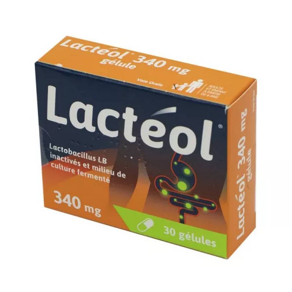 lacteol 340 mg 30 zambon Diarrhea of microbial origin - From 6 years old