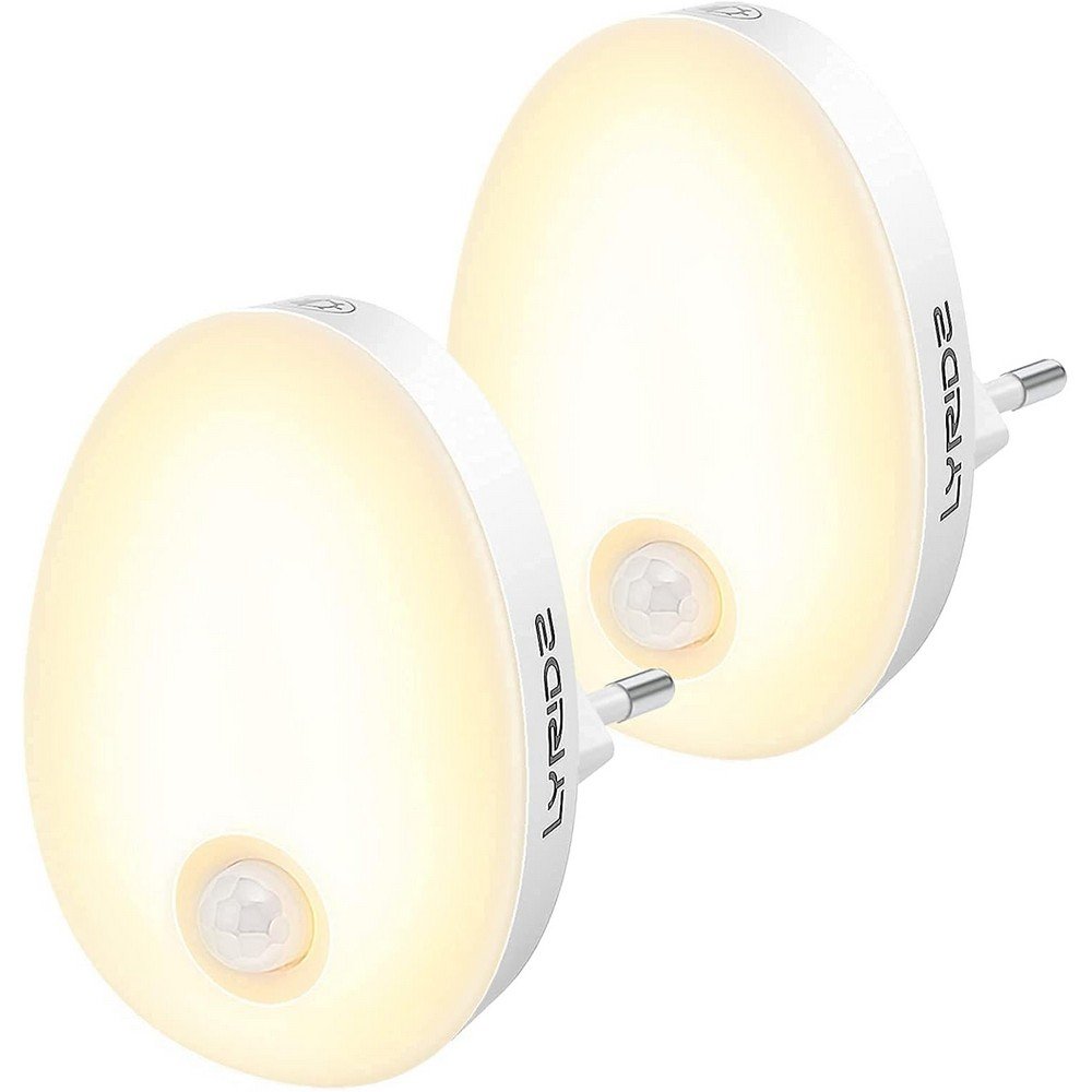 lyridz night light socket with motion sensor bright plug in night light dimmable 2 a5118 Motion Sensor Activation: Automatically turns on when motion is detected, providing hands-free convenience.