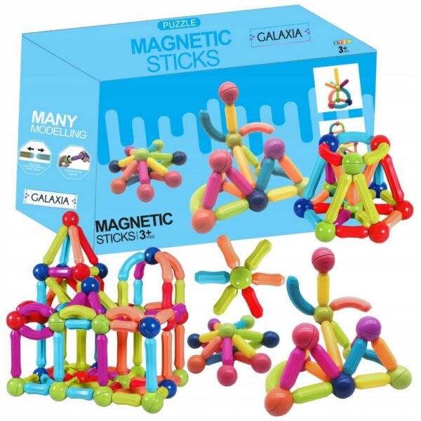 Un juego de 120 grandes bloques magnéticos que fomenta la creatividad y el razonamiento espacial en los niños. Estos bloques son perfectos para construir varias estructuras, mejorar la coordinación ojo-mano y las habilidades para resolver problemas. Duradero y seguro para que jueguen los niños.